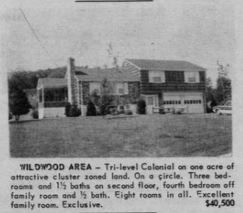 This Wildwood area home boasts "cluster zoned land." Andover Townsman, May 1970
