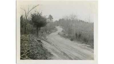 Road and Bridge over the Skug River, Harold Parker State Forest, 1933