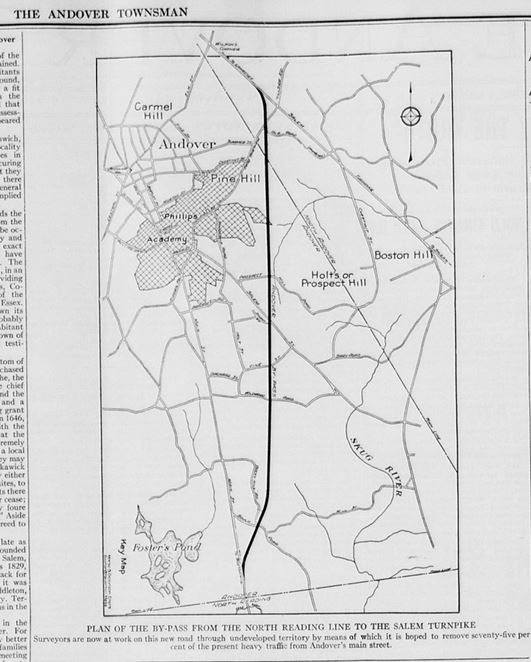 Andover By Pass Plans from the Andover Townsman, 1930